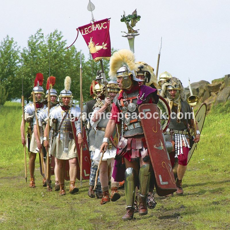 Roman re-enactment at Walltown Quarry, nr Hadrian's Wall