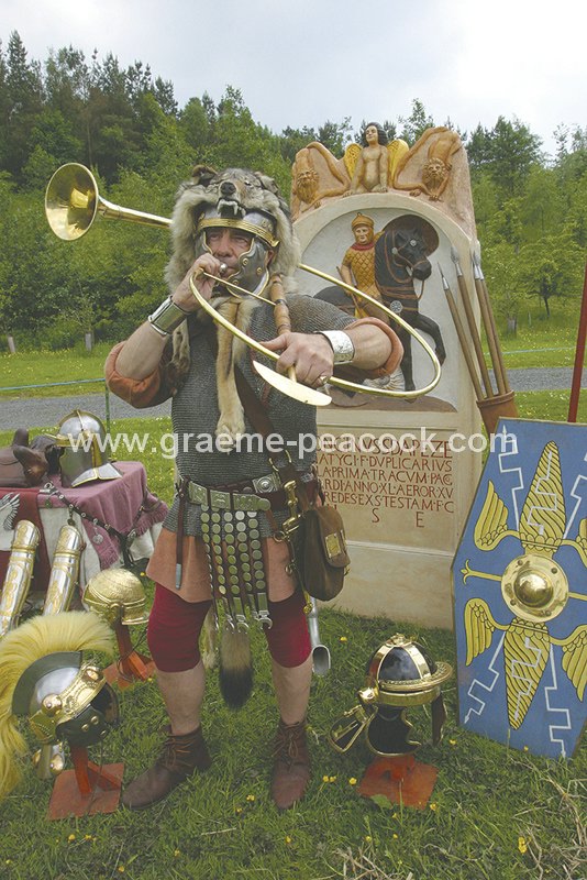 Roman re-enactment at Walltown Quarry, nr Hadrian's Wall