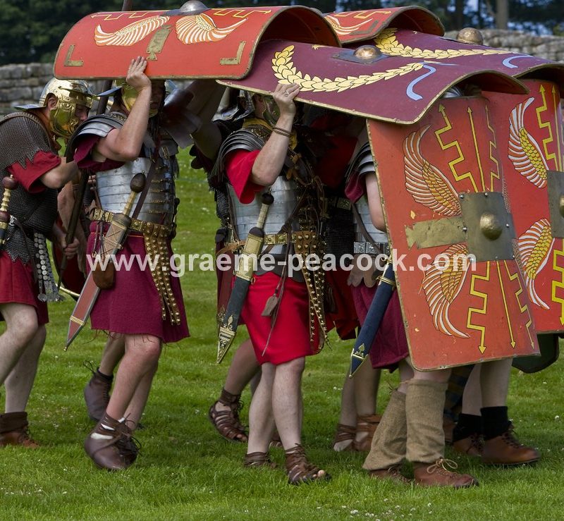 Roman re-enactment at Housesteads Fort, Northumberland