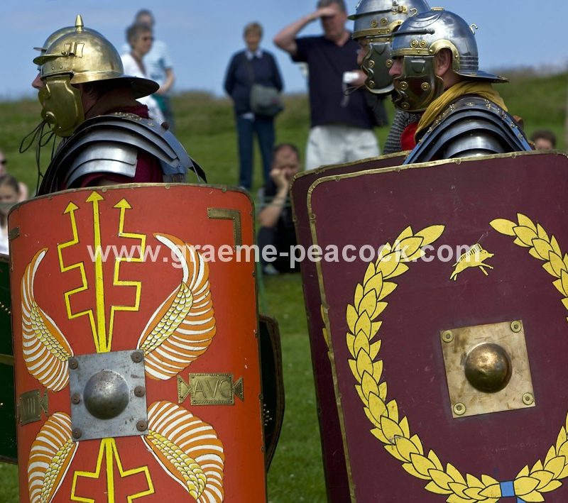 Roman re-enactment at Housesteads Fort, Northumberland