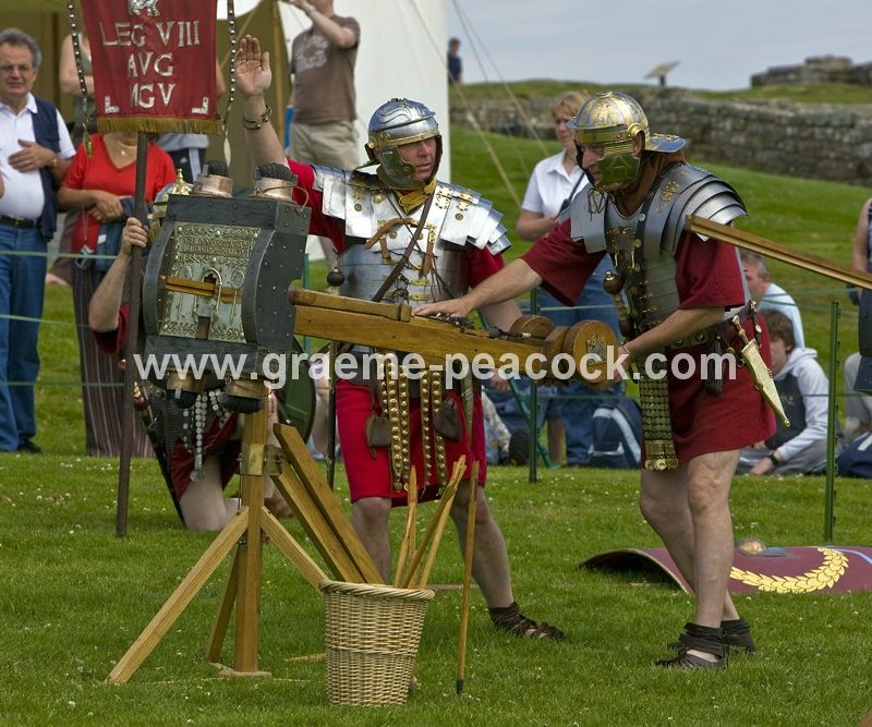 Roman re-enactment at Housesteads Fort, Northumberland
