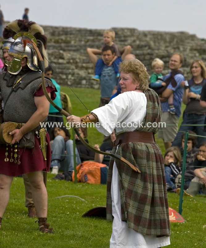 Roman re-enactment at Housesteads Fort, Northumberland