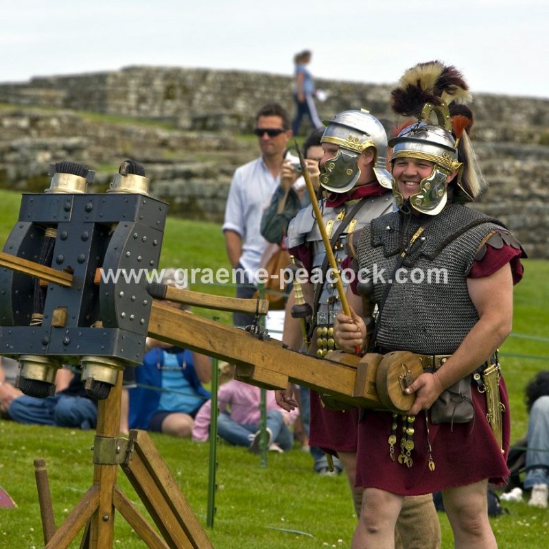 Roman re-enactment at Housesteads Fort, Northumberland