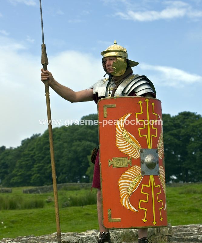 Roman re-enactment at Housesteads Fort, Northumberland