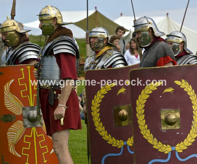 Roman re-enactment at Housesteads Fort, Northumberland