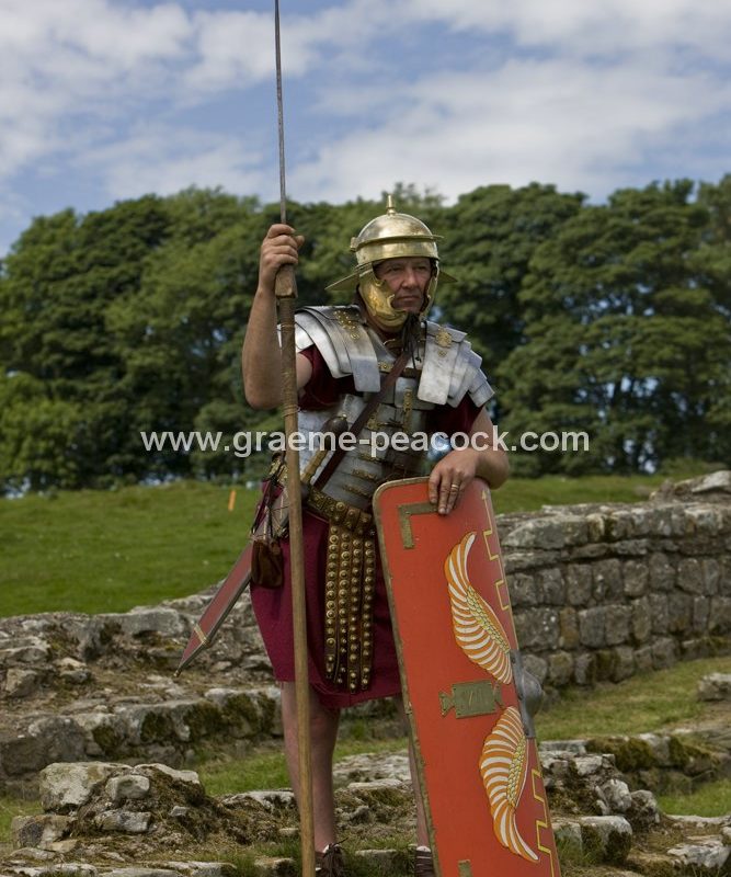 Roman re-enactment at Housesteads Fort, Northumberland