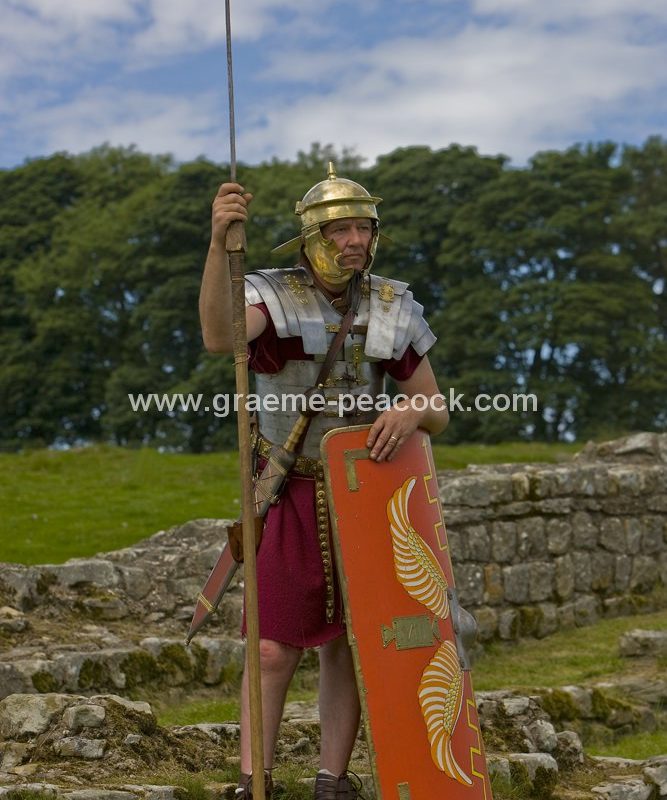 Roman re-enactment at Housesteads Fort, Northumberland