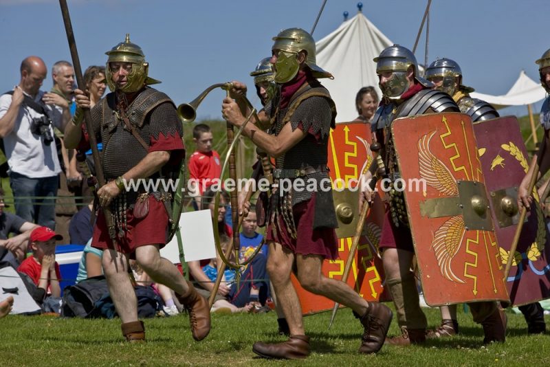 Roman re-enactment at Housesteads Fort, Northumberland
