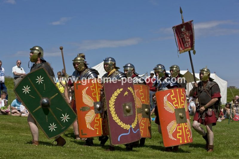 Roman re-enactment at Housesteads Fort, Northumberland