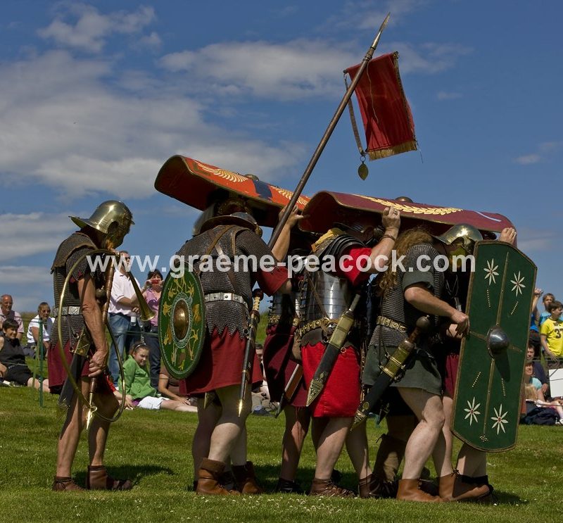 Roman re-enactment at Housesteads Fort, Northumberland