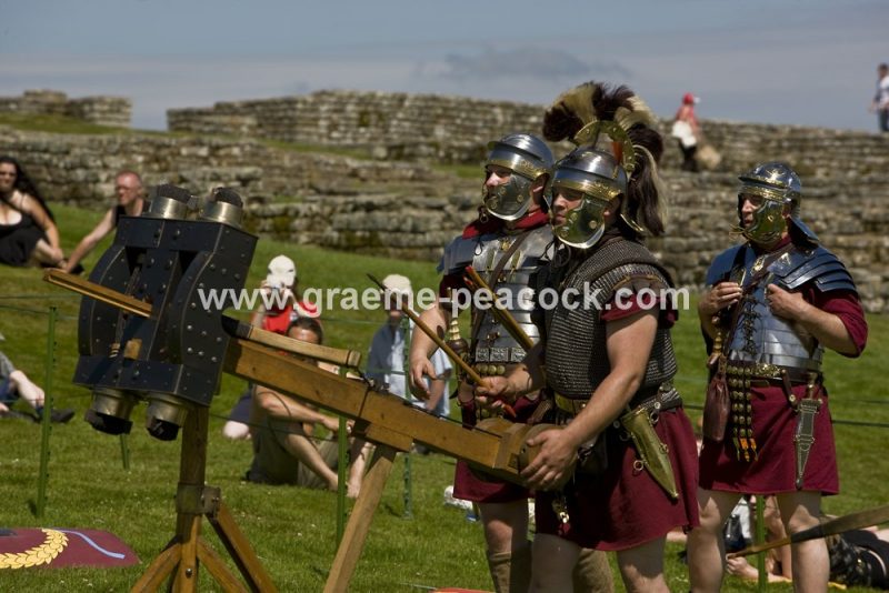 Roman re-enactment at Housesteads Fort, Northumberland