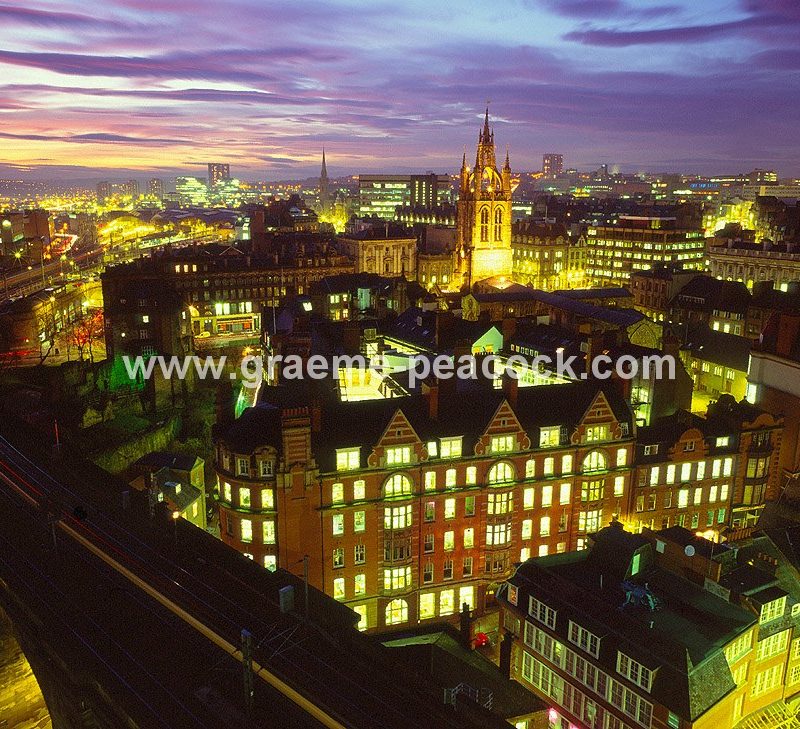 Newcastle Upon Tyne at night