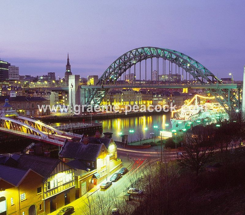Tyne Bridges at night