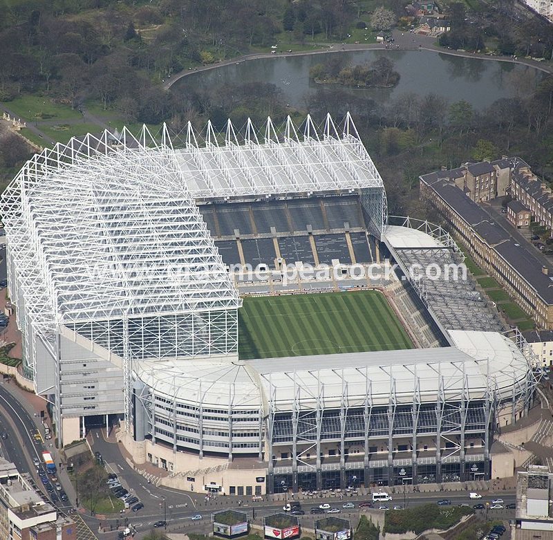 Aerial View of St James' Park (NUFC), Newcastle-upon-Tyne