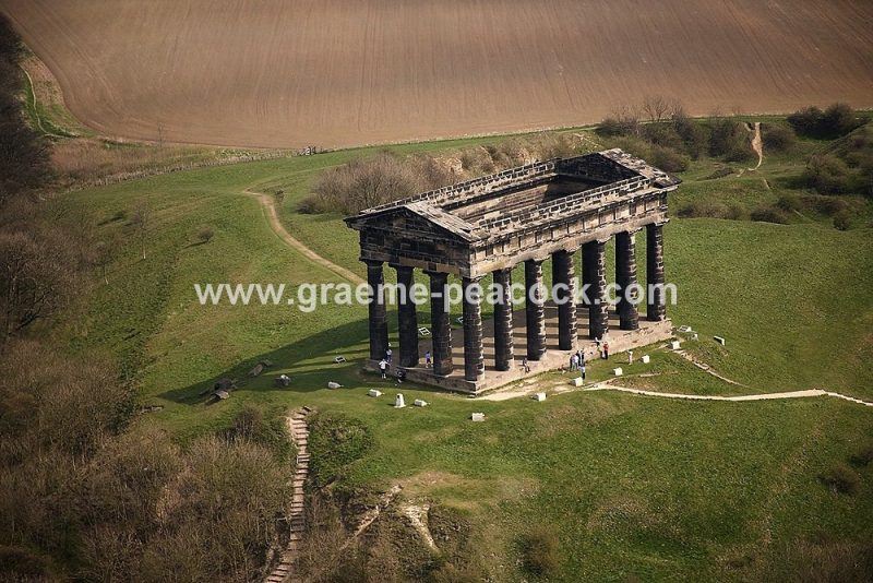 Aerial View of Penshaw Monument, Washington, Tyne and Wear