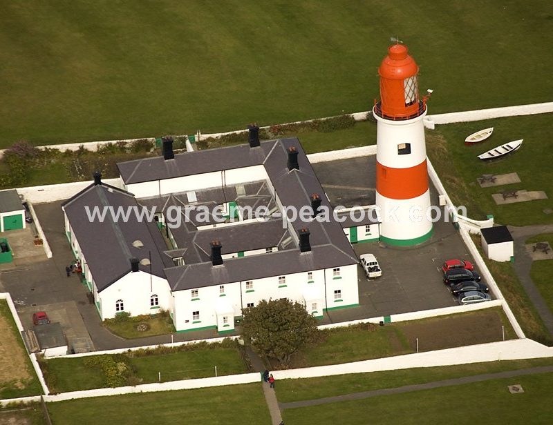 Aerial View of Souter Lighthouse, Whitburn, Tyne and Wear