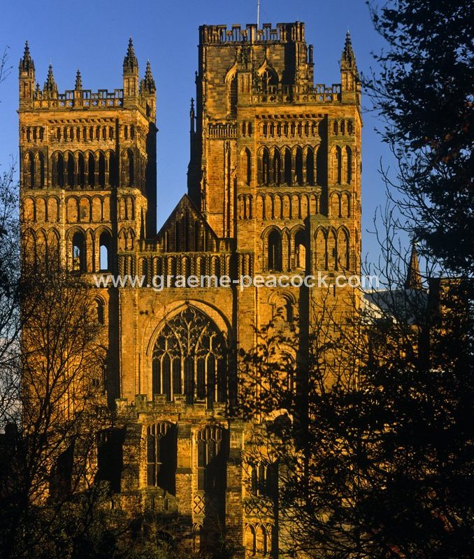 Durham Cathedral at sunset, Durham City