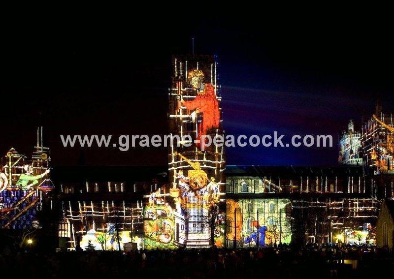 Durham City 2009  Lumiere  Lighting Festival,  Durham City,  County Durham