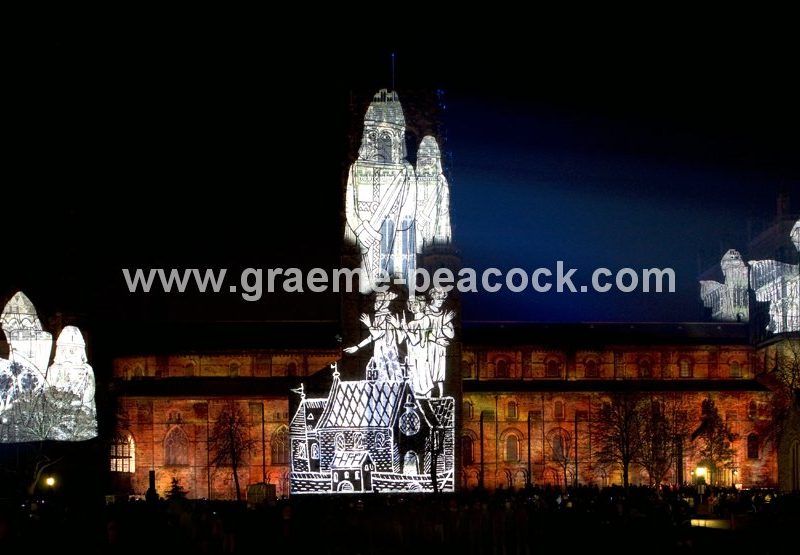 Durham City 2009  Lumiere  Lighting Festival,  Durham City,  County Durham