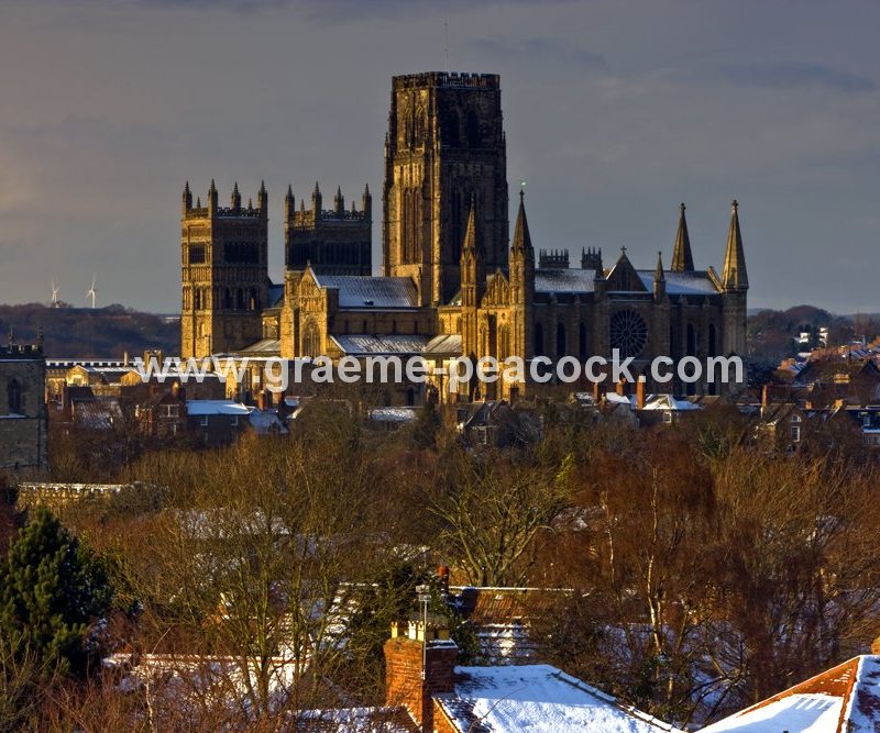 Durham Cathedral in winter,  Durham City , County Durham