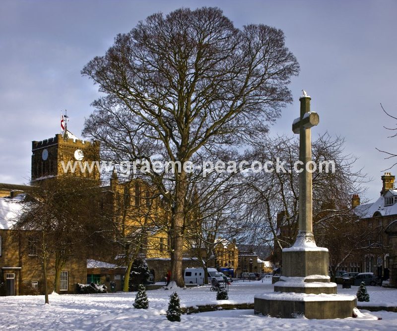 Hexham Abbey in winter  Hexham  Northumberland