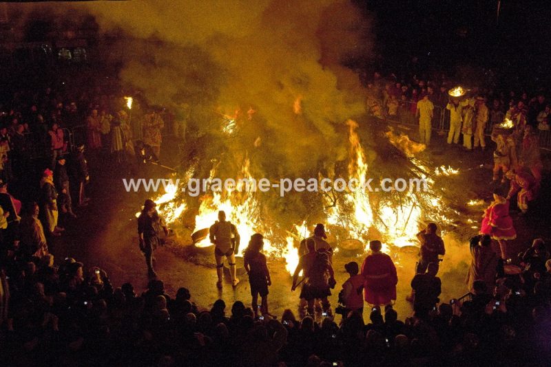 Allendale Tar Bar'l New Year Eve Ceremony, Allendale, Northumberland