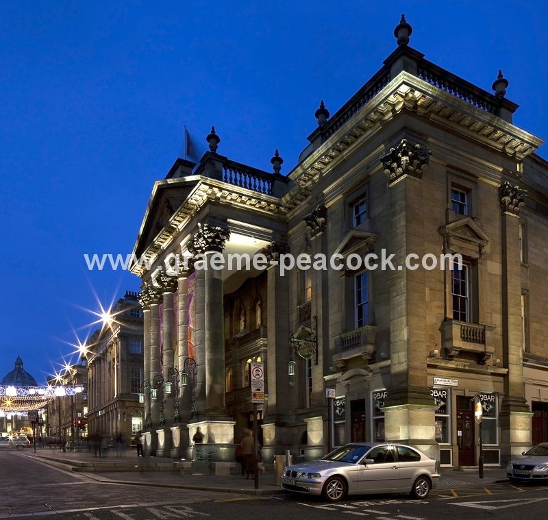 Theatre Royal at night, Newcastle Upon Tyne, Tyne and Wear