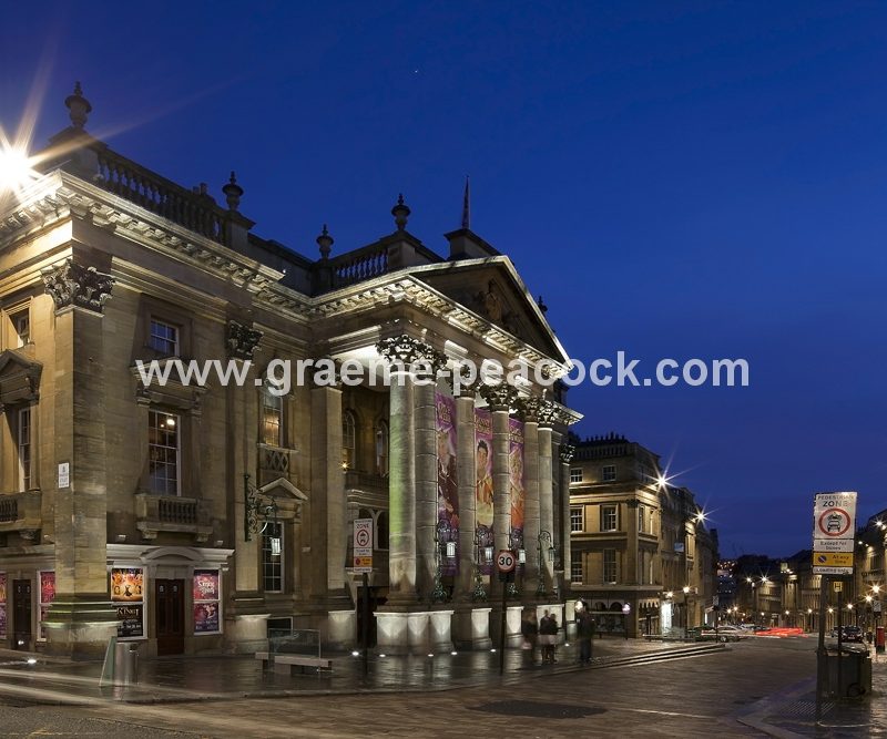 Theatre Royal at night, Newcastle Upon Tyne, Tyne and Wear