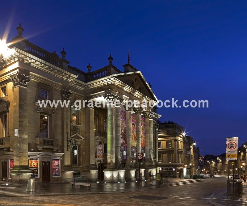 Theatre Royal at night, Newcastle Upon Tyne, Tyne and Wear