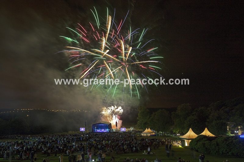 Fireworks at Close House Hotel and Golf Club near Heddon on the Wall, Northumberland