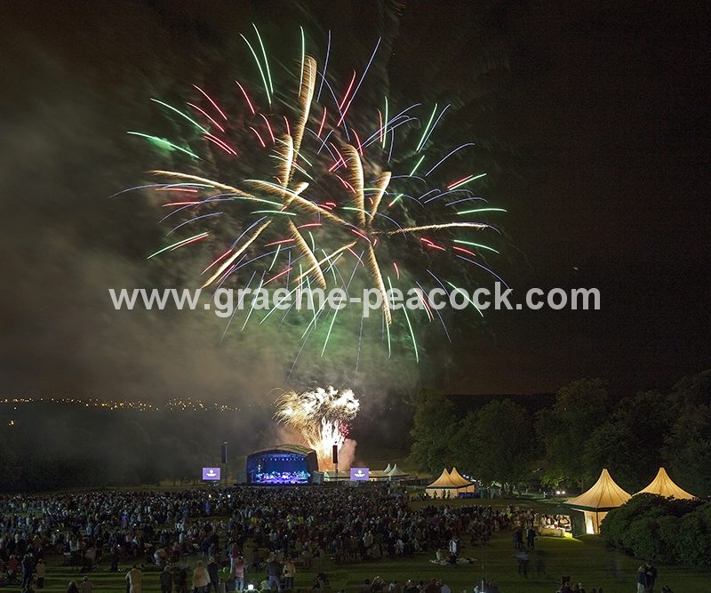 Fireworks at Close House Hotel and Golf Club near Heddon on the Wall, Northumberland