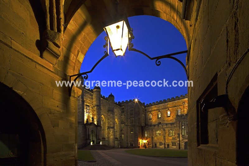 Durham Castle at night, Durham City, County Durham