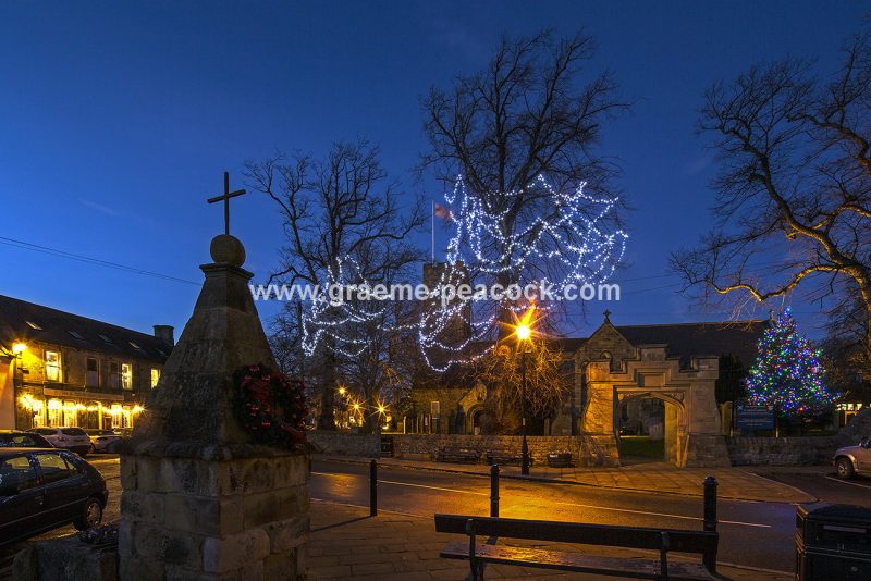 St Andrew's Church at Christmas, Corbridge, Northumberland