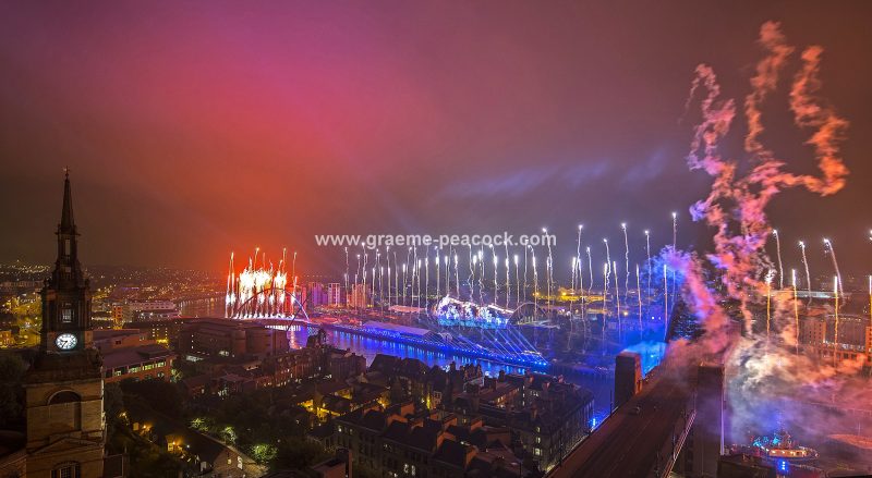 Great North Run 'Million' celebrations, Newcastle & Gateshead quays, Tyne & Wear
