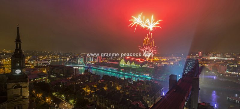 Great North Run 'Million' celebrations, Newcastle & Gateshead quays, Tyne & Wear