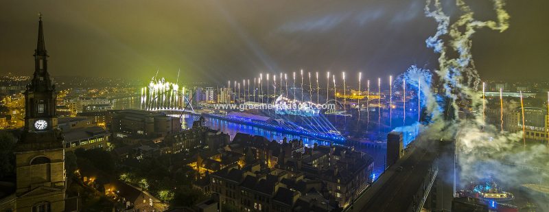 Great North Run 'Million' celebrations, Newcastle & Gateshead quays, Tyne & Wear
