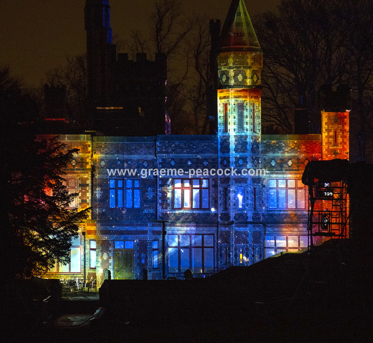 'Enchanted Parks' in Saltwell Park at Christmas, Gateshead, Tyne & Wear