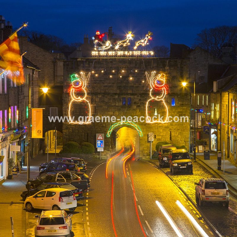 Christmas Illuminations at Alnwick, Northumberland