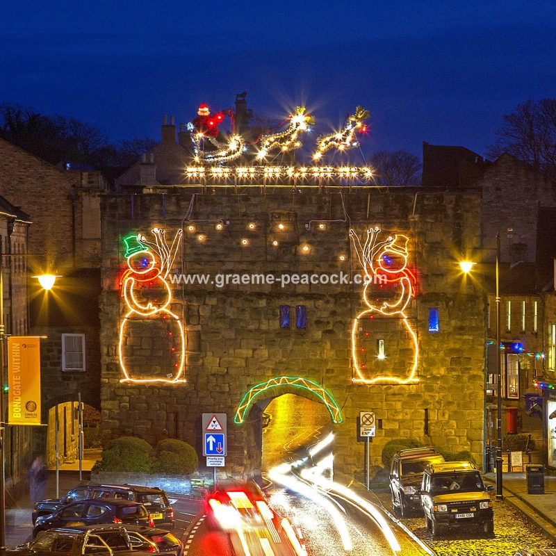 Christmas Illuminations at Alnwick, Northumberland