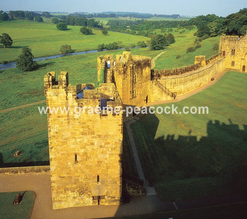 Alnwick Castle viewed from the Keep