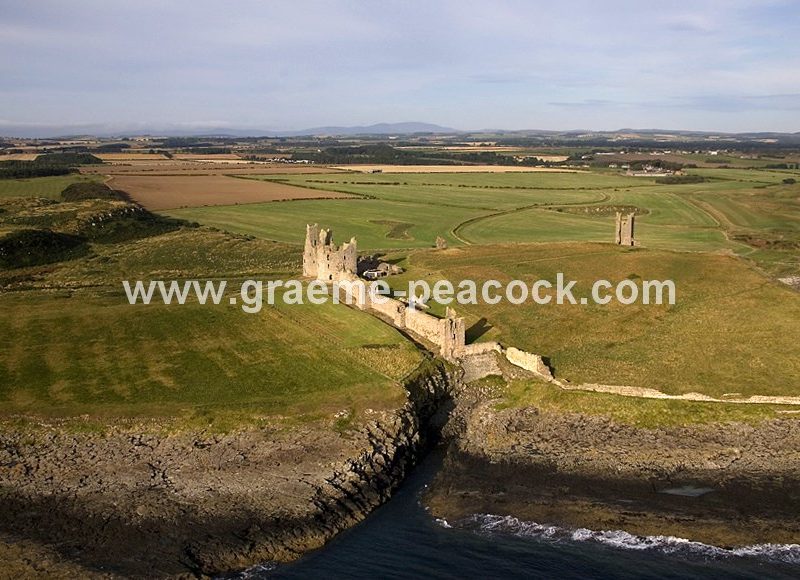 Aerial View of Dunstanburgh Castle & The Northumberland Coast