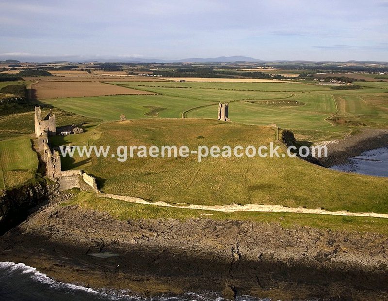 Aerial View of Dunstanburgh Castle & The Northumberland Coast