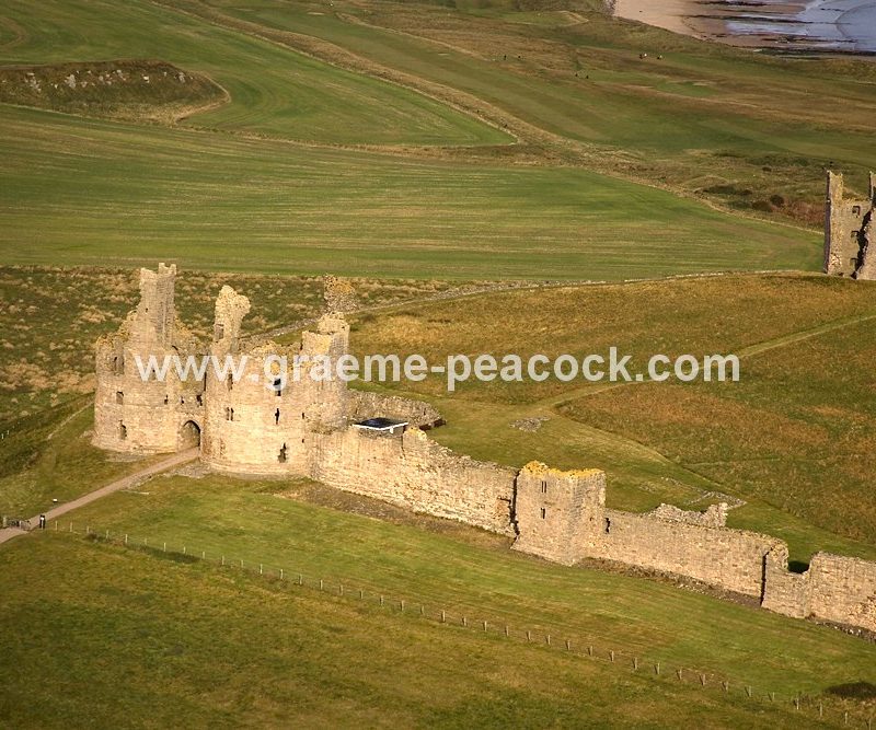 Aerial View of Dunstanburgh Castle, Embleton, Northumberland