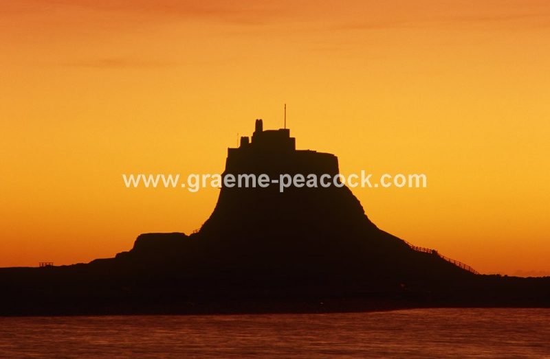 Lindisfarne Castle at dawn, Holy Island, Northumberland