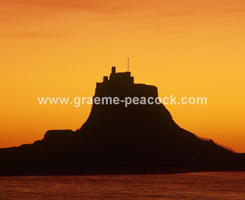 Lindisfarne Castle at dawn, Holy Island, Northumberland