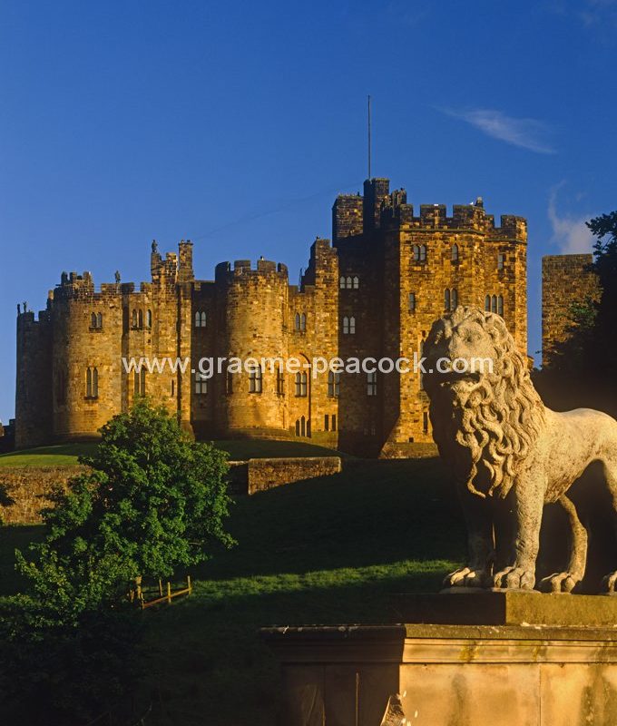 Alnwick Castle and Lion Bridge,  Alnwick,  Northumberland