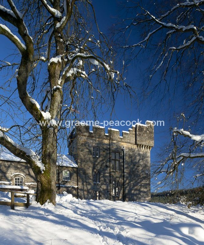Kielder Castle in winter, Kielder, Northumberland