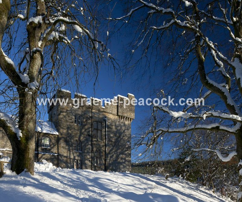 Kielder Castle in winter, Kielder, Northumberland