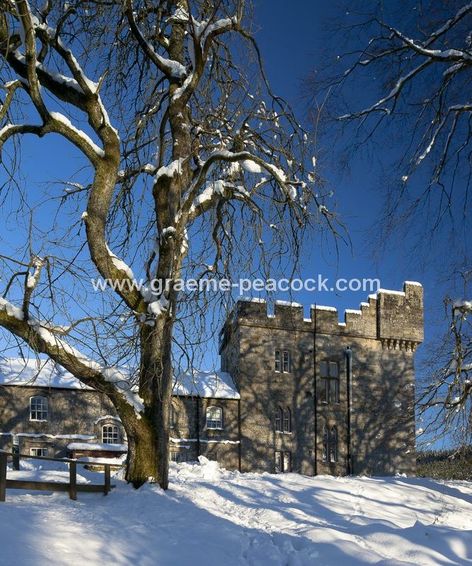 Kielder Castle in winter, Kielder, Northumberland