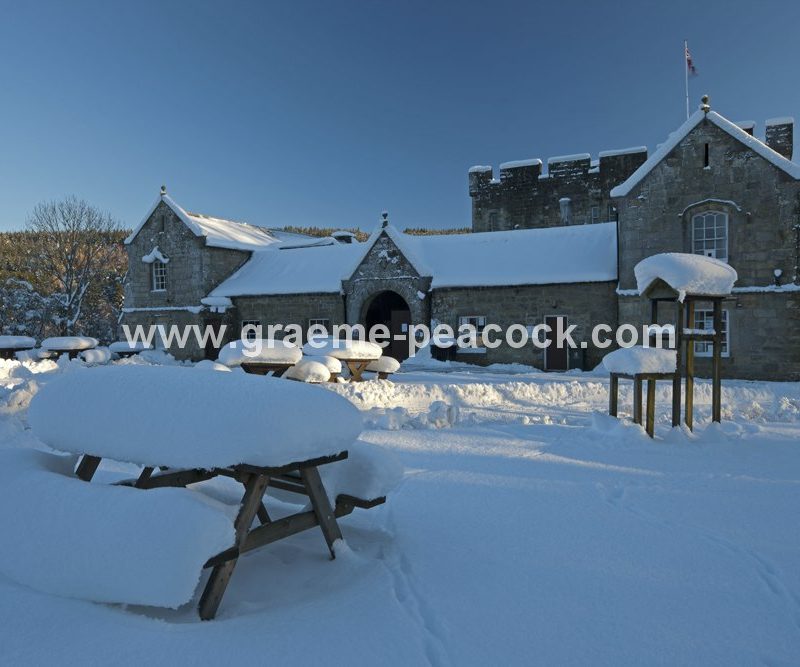 Kielder Castle in winter, Kielder, Northumberland